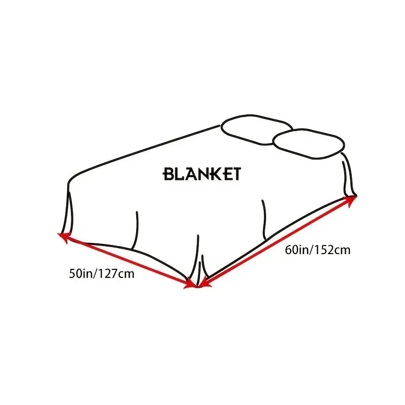 Reversible Winter Fleece Blanket for All Seasons